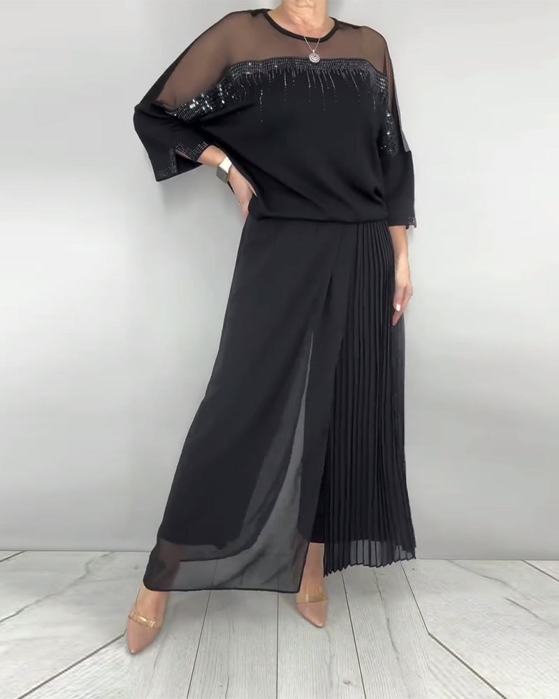 Blouse Gaas Gespleten Loose