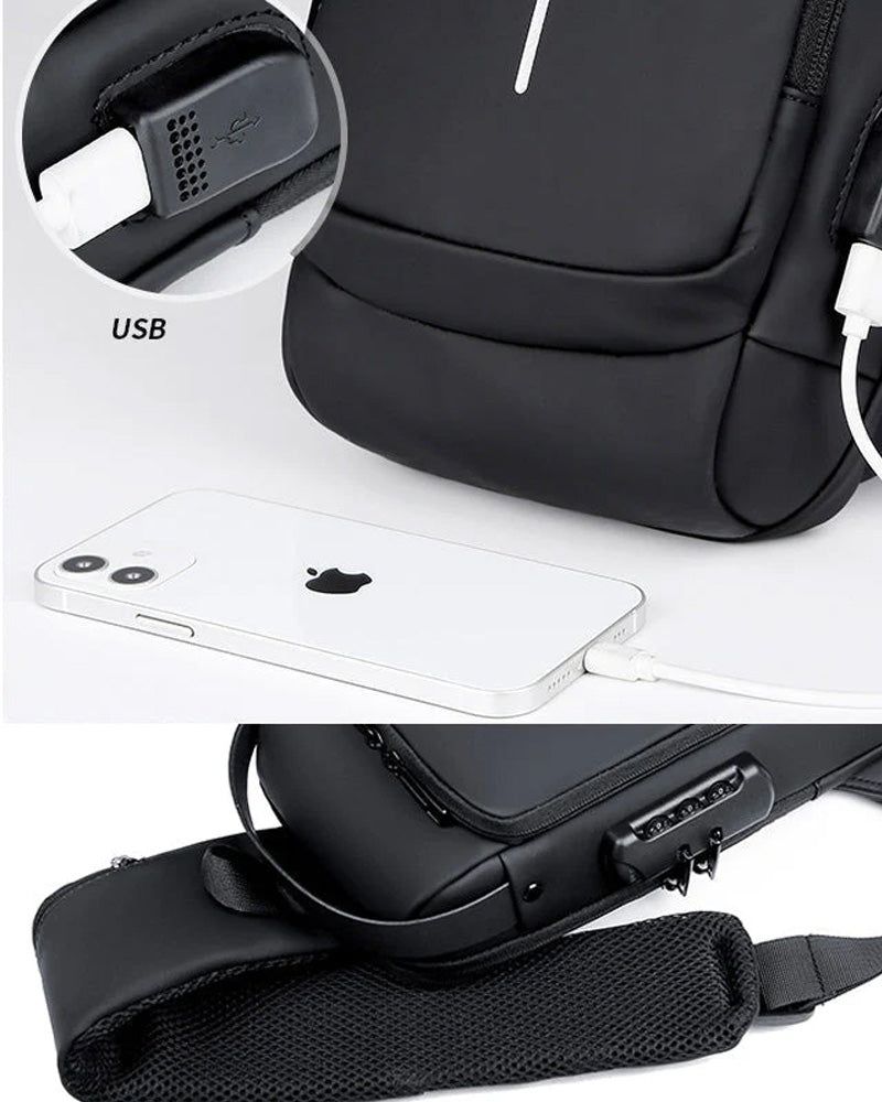 Wachtwoord anti-diefstal borsttas