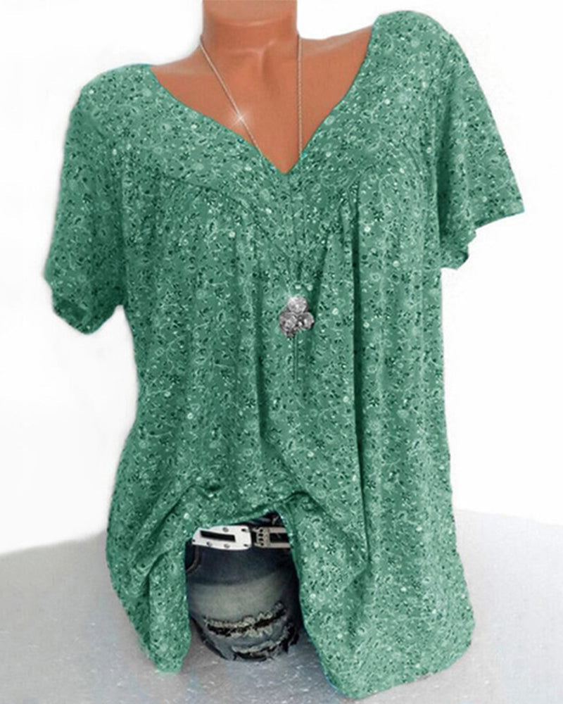 Dames bloemen tuniek top - lichtgewicht casual blouse voor iedere dag