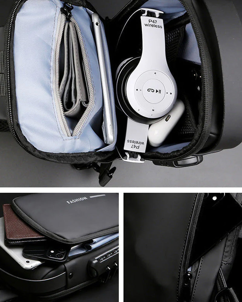 Wachtwoord anti-diefstal borsttas