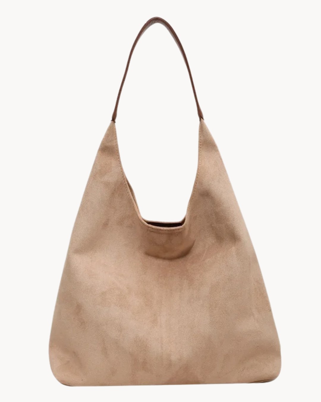 Dames suede hobo tas - stijlvolle dagelijkse tote voor werk en vrije tijd