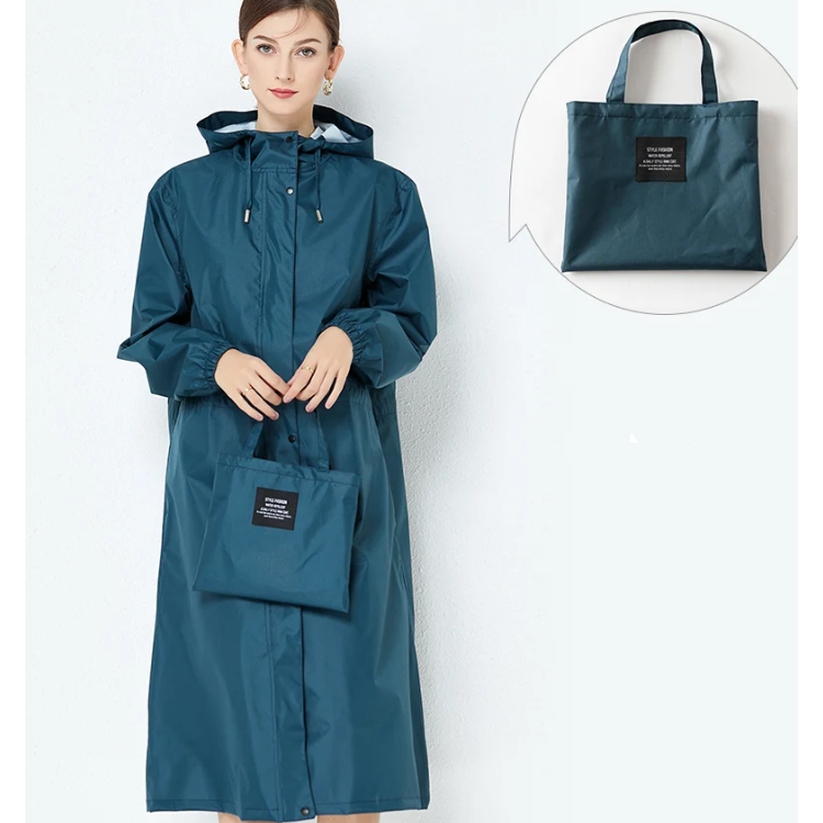 Waterdichte regenjas - lange dames waterdichte jacket