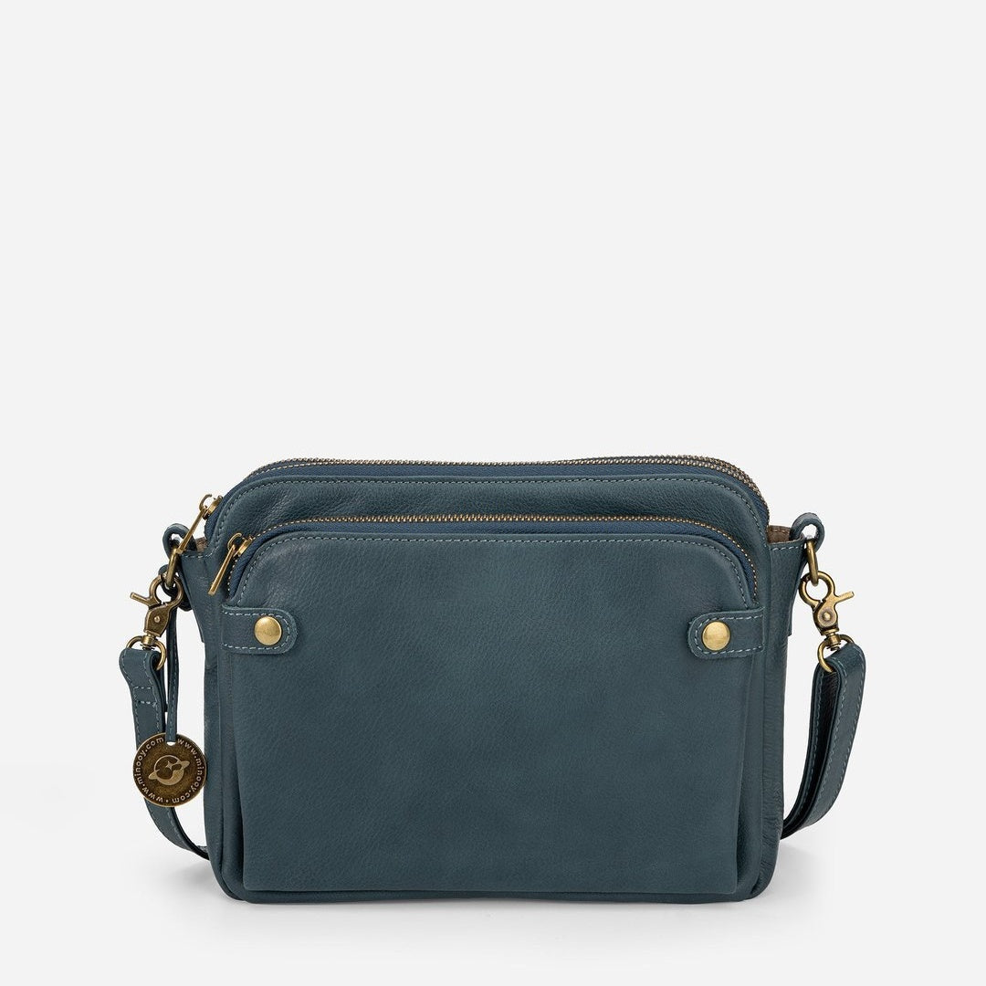 Leren schoudertas - stijlvolle messenger bag voor vrouwen