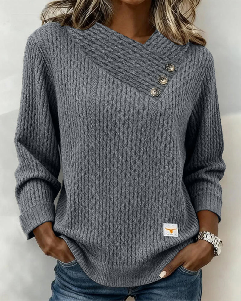 Sweatshirt casual lange mouw effen kleur