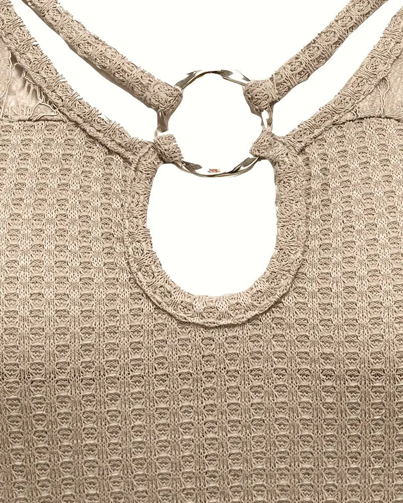 T-Shirt Kant Paneel Gebreid