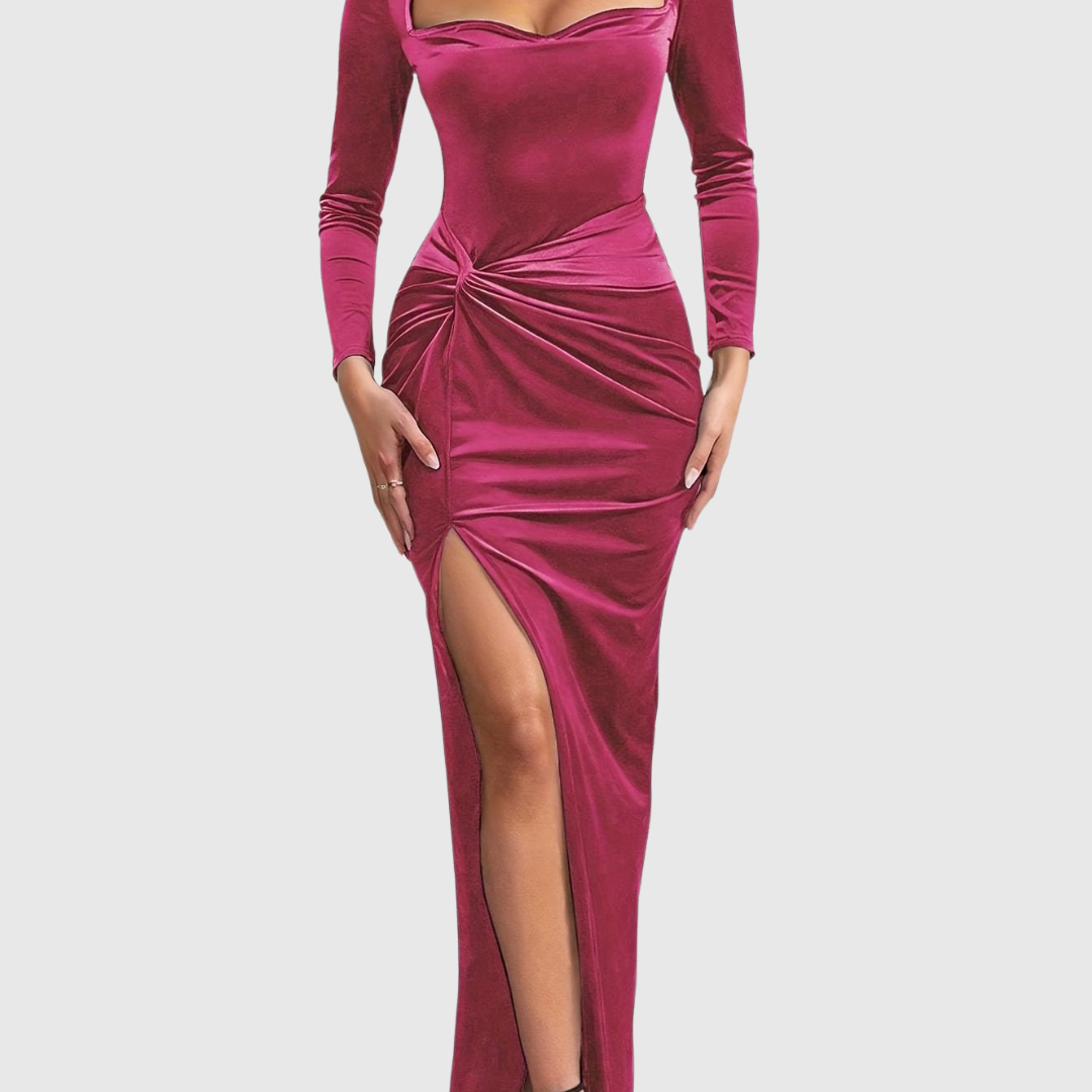 Juliette | Elegante & flatterende fluwelen jurk