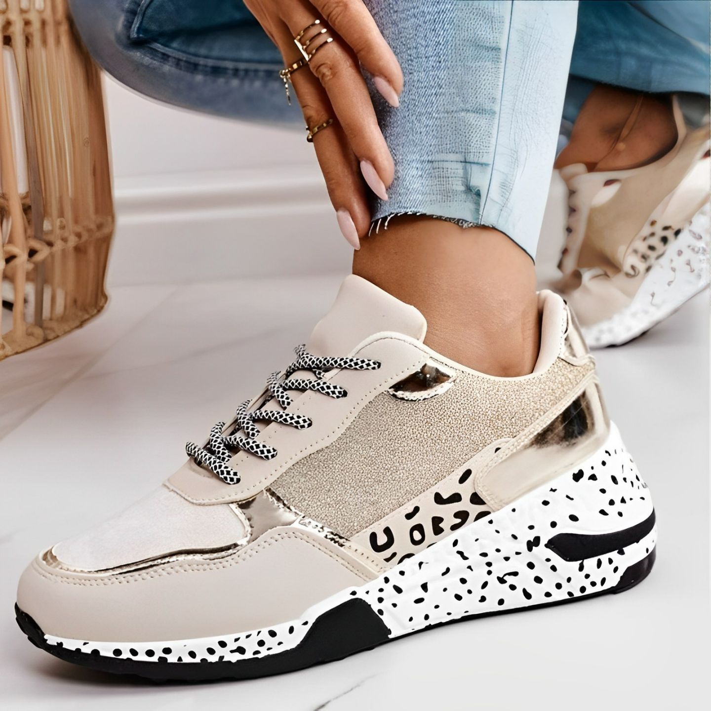 Dames orthopedische sneakers - stijlvolle trainers met een focus op zachtheid