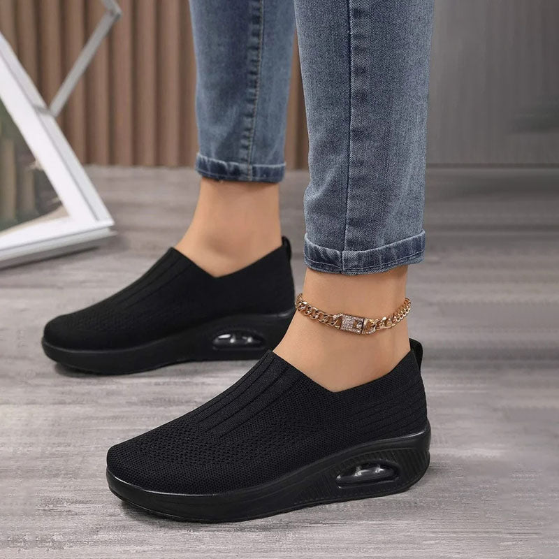 Slip-on sneakers - gezellige dames luchtkussen schoenen