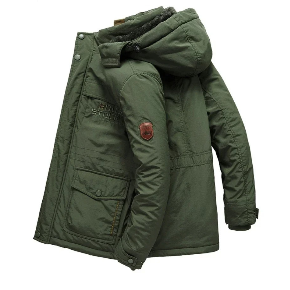 Parka jack - robuuste fleece-gevoerde buitenjas voor mannen