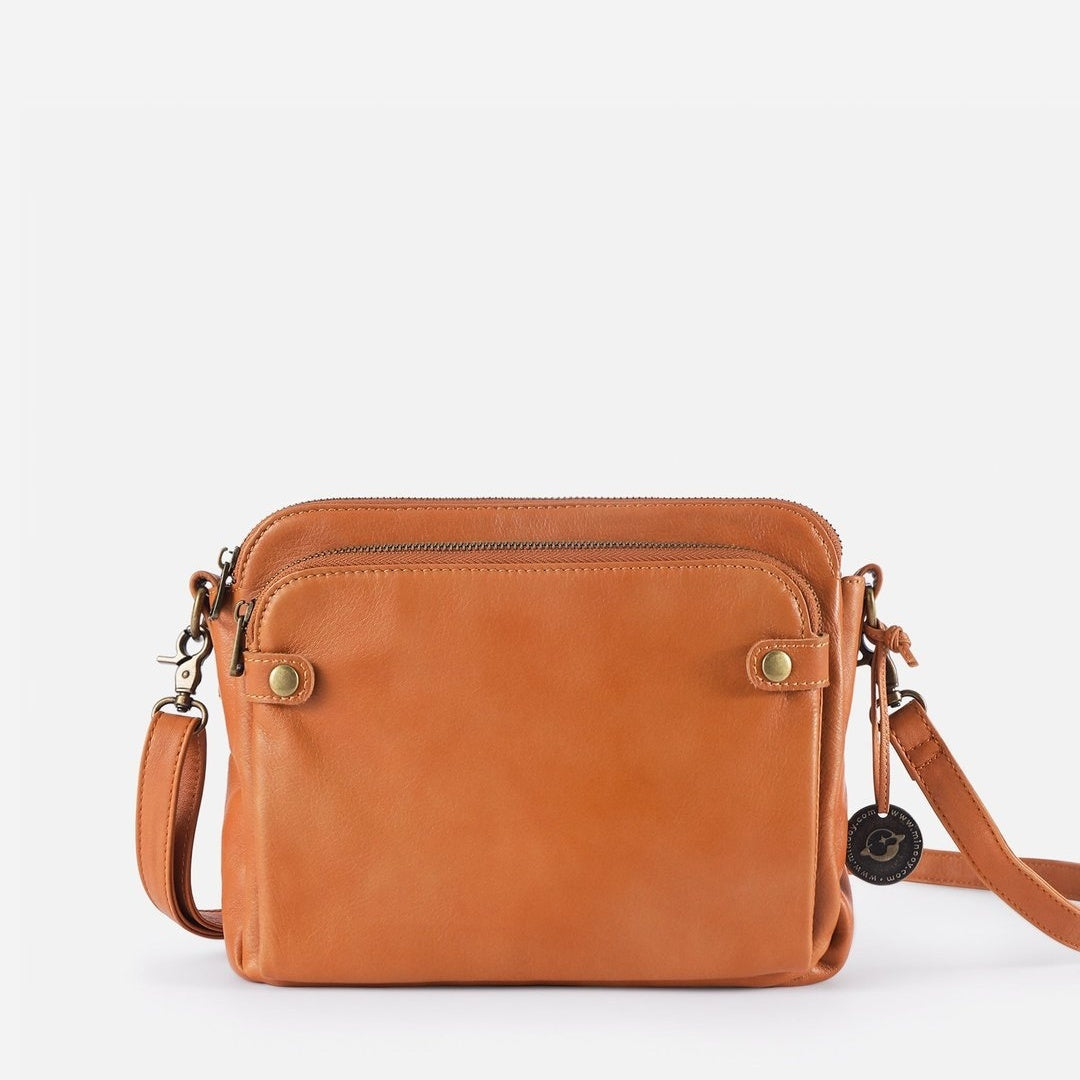Leren schoudertas - stijlvolle messenger bag voor vrouwen