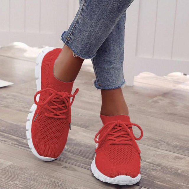 Dames sneakers - lichtgewicht ademende schoenen met flexibele zool