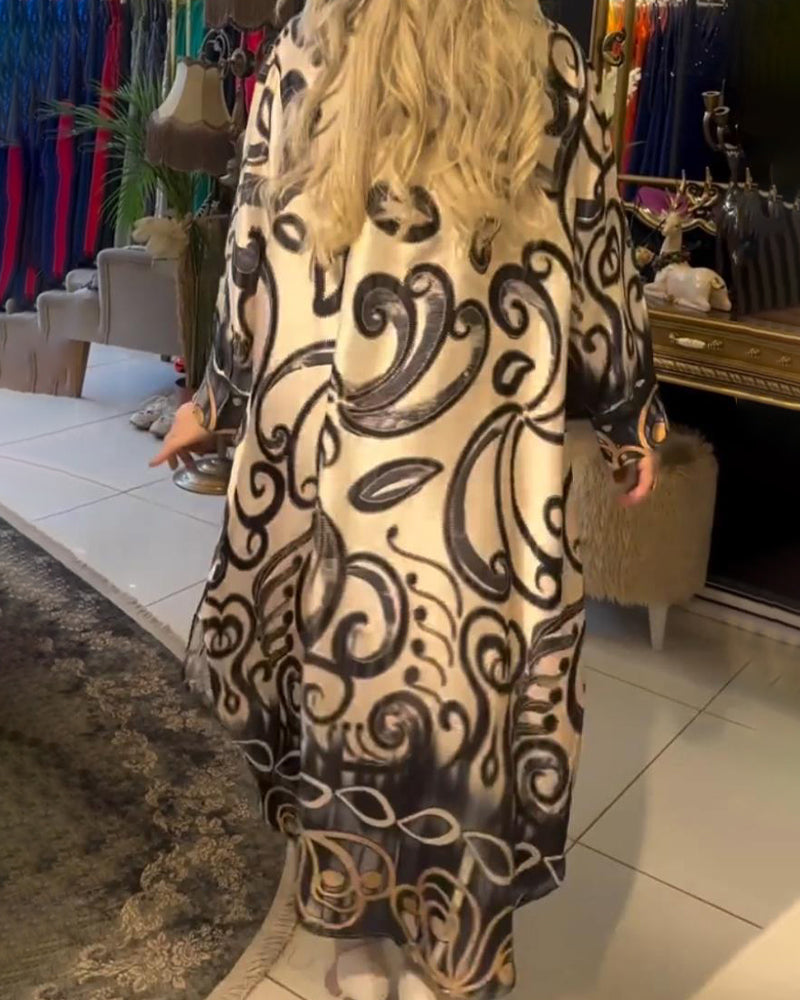 Losse en elegante jurk met print