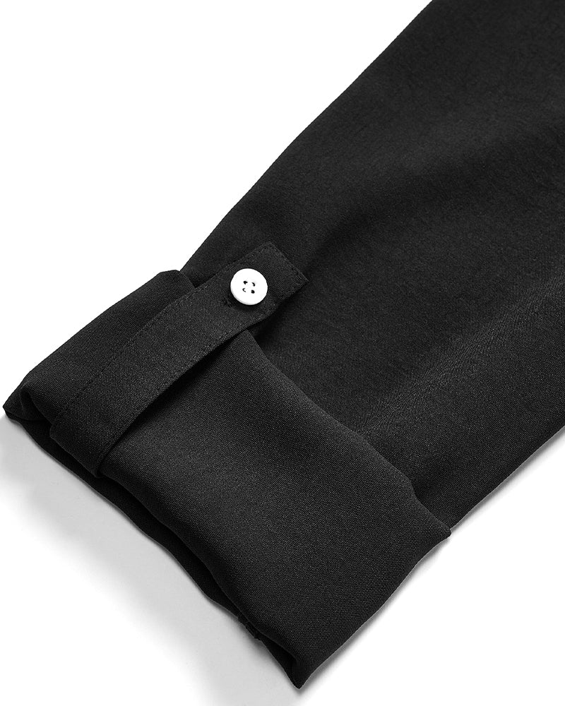 Casual top met knopen en pailletten