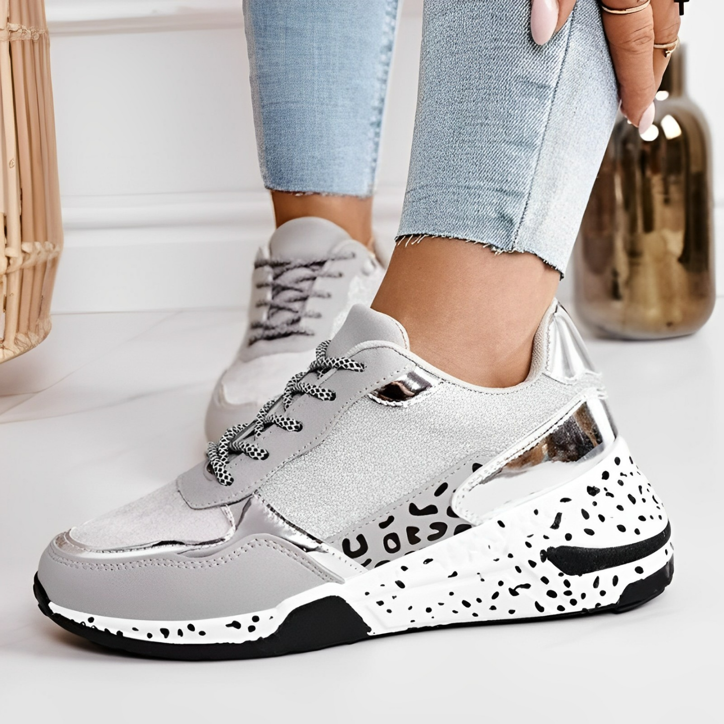 Dames orthopedische sneakers - stijlvolle trainers met een focus op zachtheid