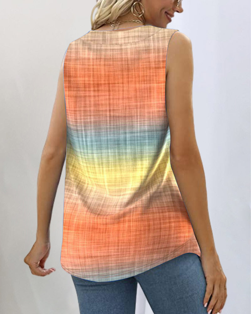 T-shirt Mouwloos Gradient