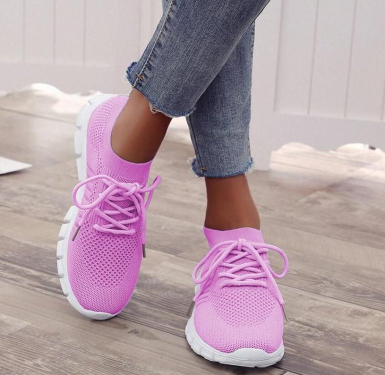Dames sneakers - lichtgewicht ademende schoenen met flexibele zool