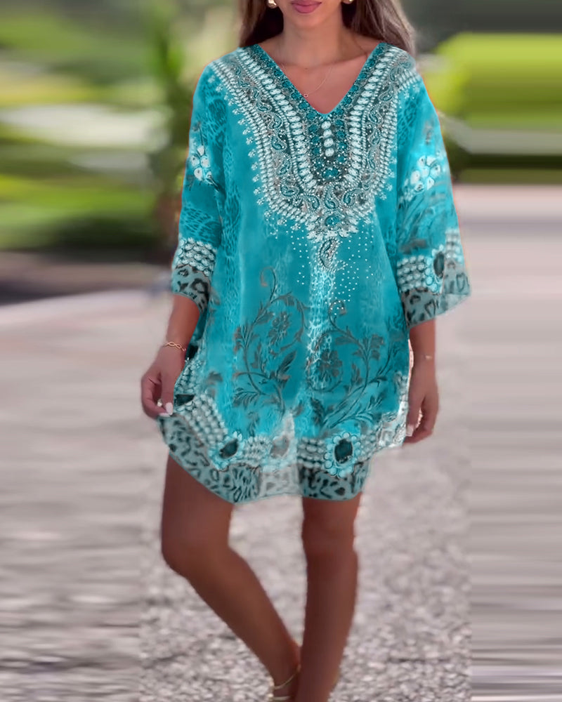 Blouse Etnisch Patroon