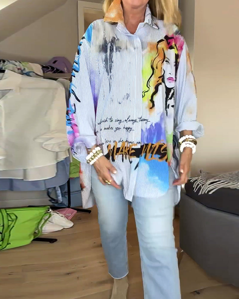 Kleurrijk bedrukte tankjurk met opstaande kraag