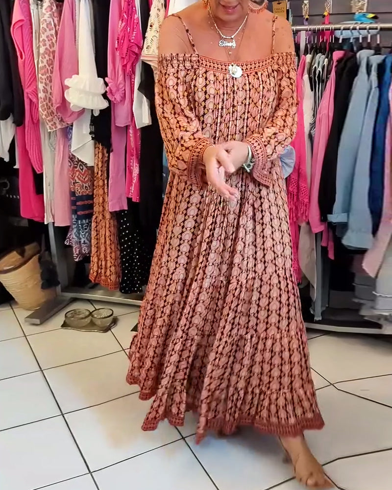 Bohemian Stijl Losse Jurk Met Bandjes