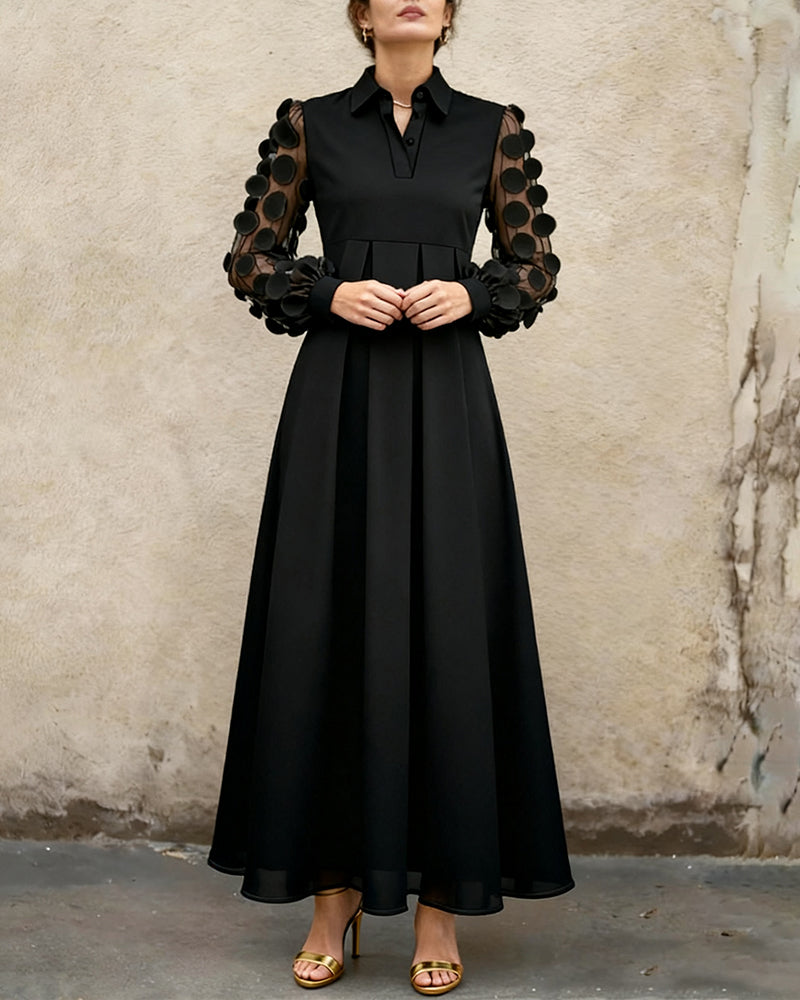 Elegante Modieuze Jurk Met V-Hals