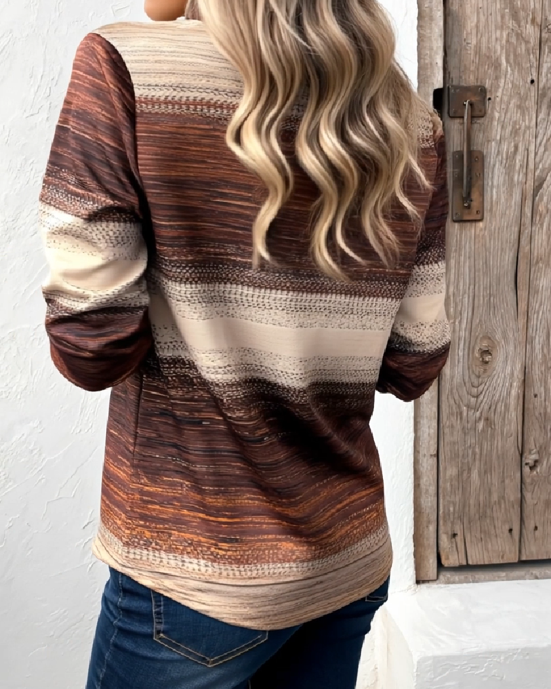 Hoodie Staande Kraag Halfritsen Verloop