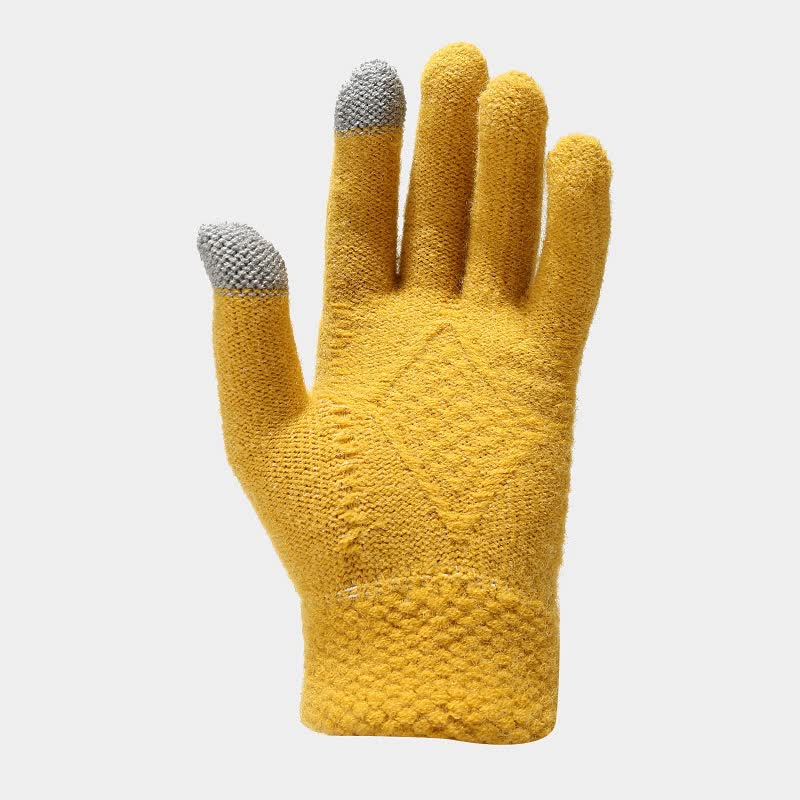 3-delige gebreide accessoireset - stijlvolle dames muts, sjaal en handschoenen