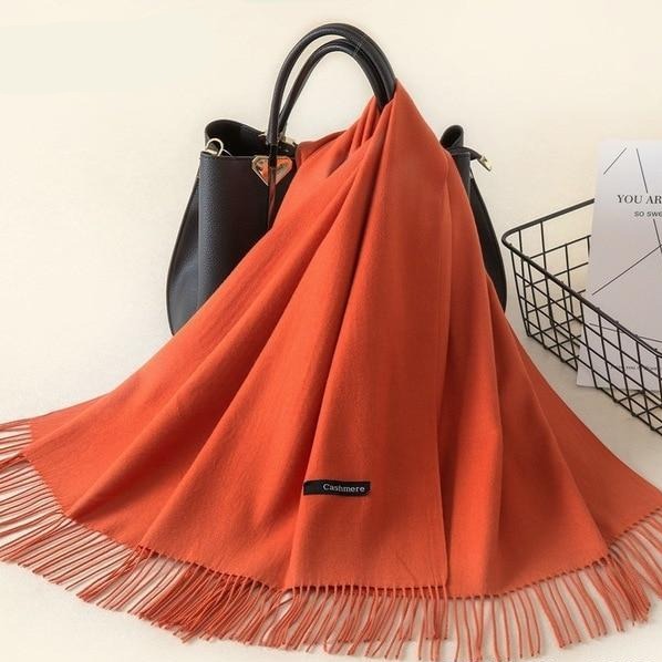 Kasjmieren winterash shawl - luxe dameswrap