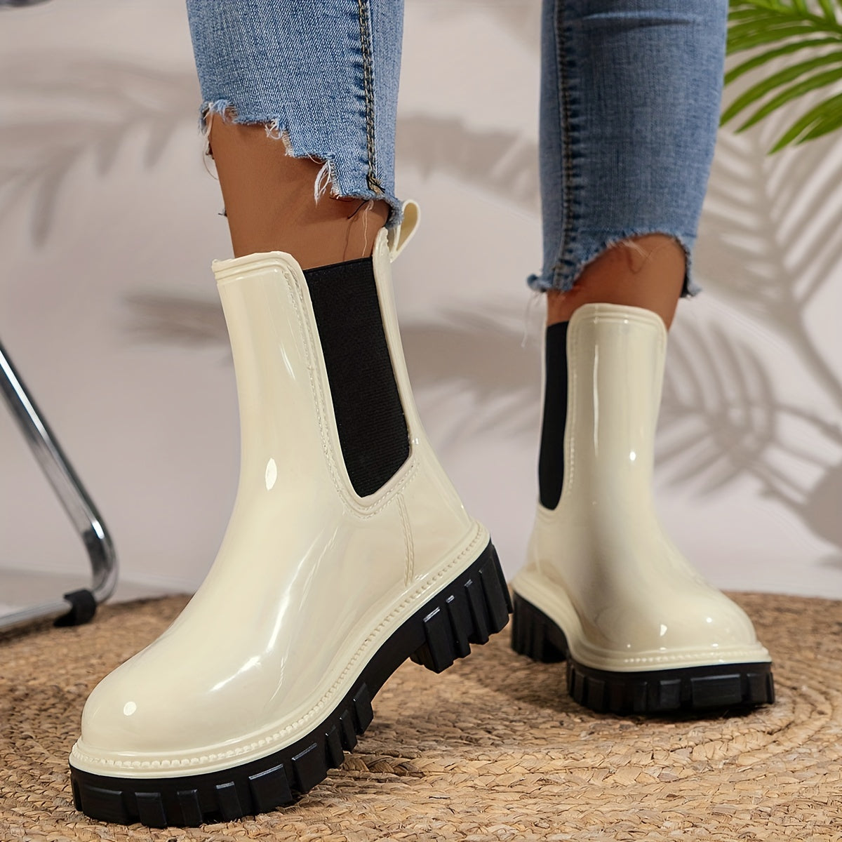Stijlvolle dames enkellaarzen - trendy chelsea boots