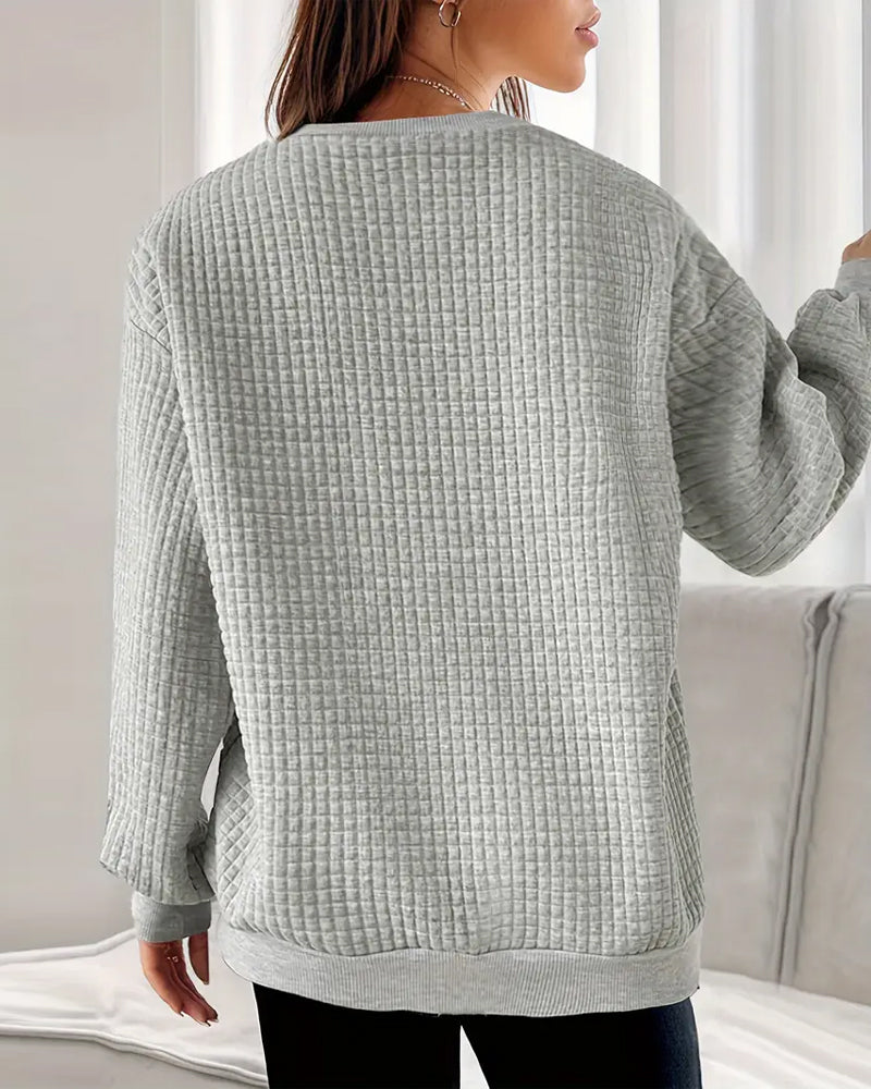 Sweater Met Hartprint En Lange Mouwen
