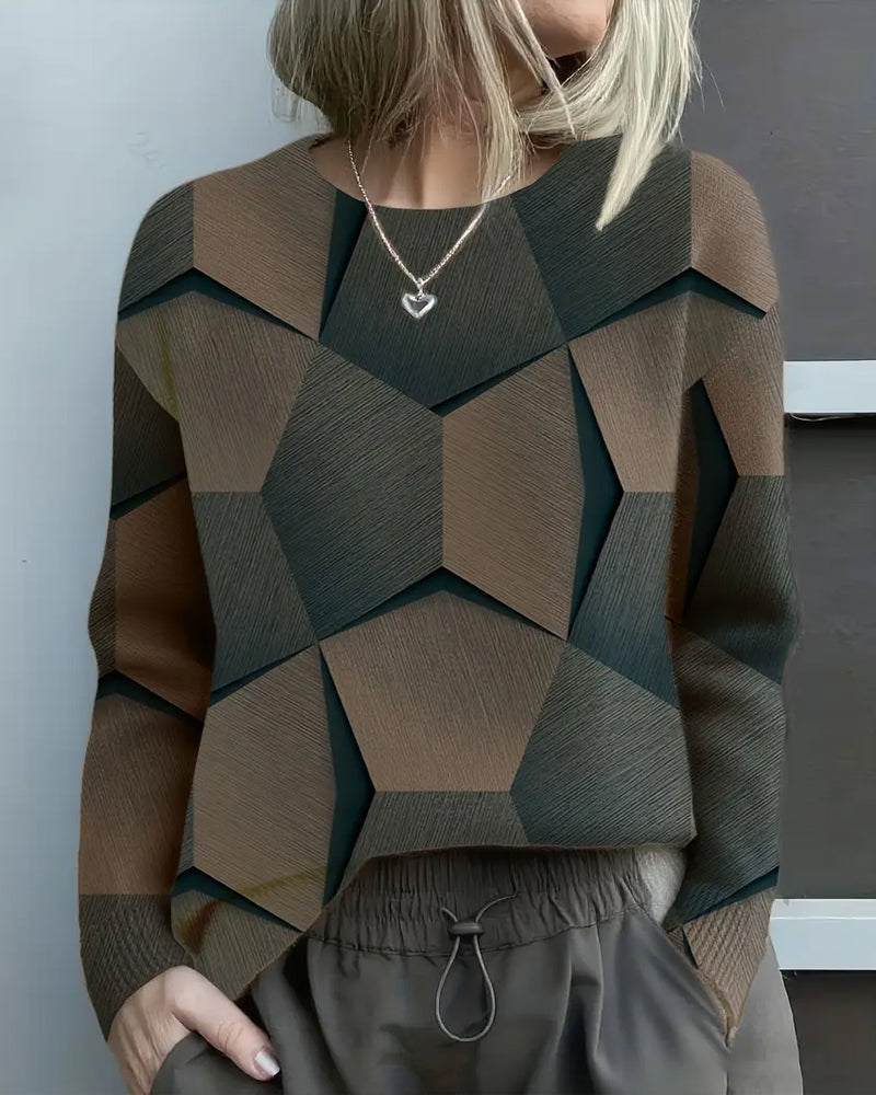 Trui Casual Ronde Hals