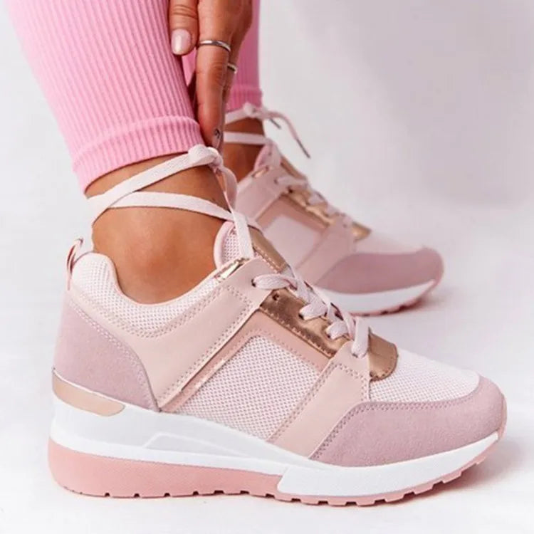 Modieuze platform sneakers dames - lichtgewicht casual schoenen