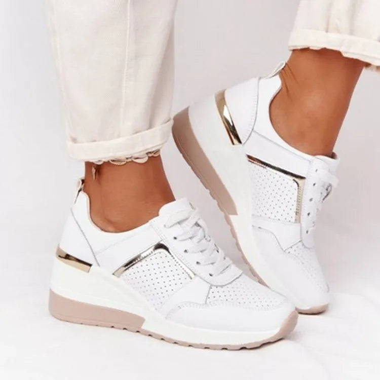 Modieuze platform sneakers dames - lichtgewicht casual schoenen