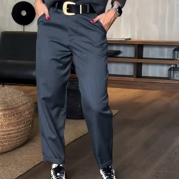 Dames pinstripe broek - op maat gemaakte elegante kantooroutfit