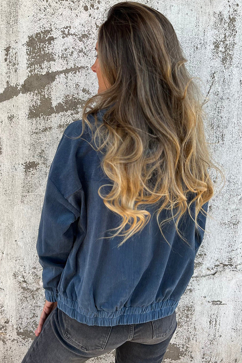 Cord jasje - lichtgewicht ritsjack voor dames