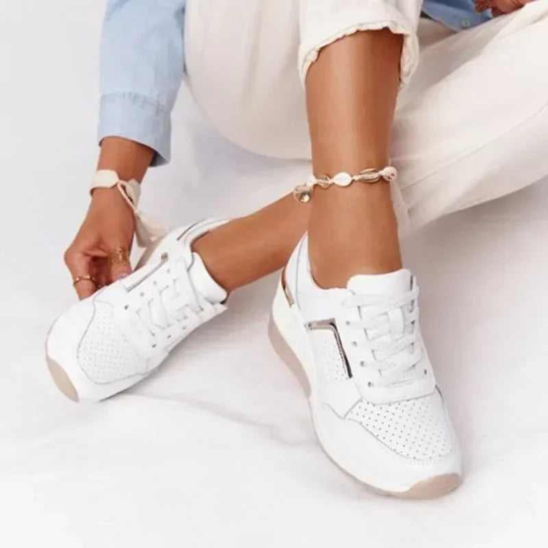 Modieuze platform sneakers dames - lichtgewicht casual schoenen