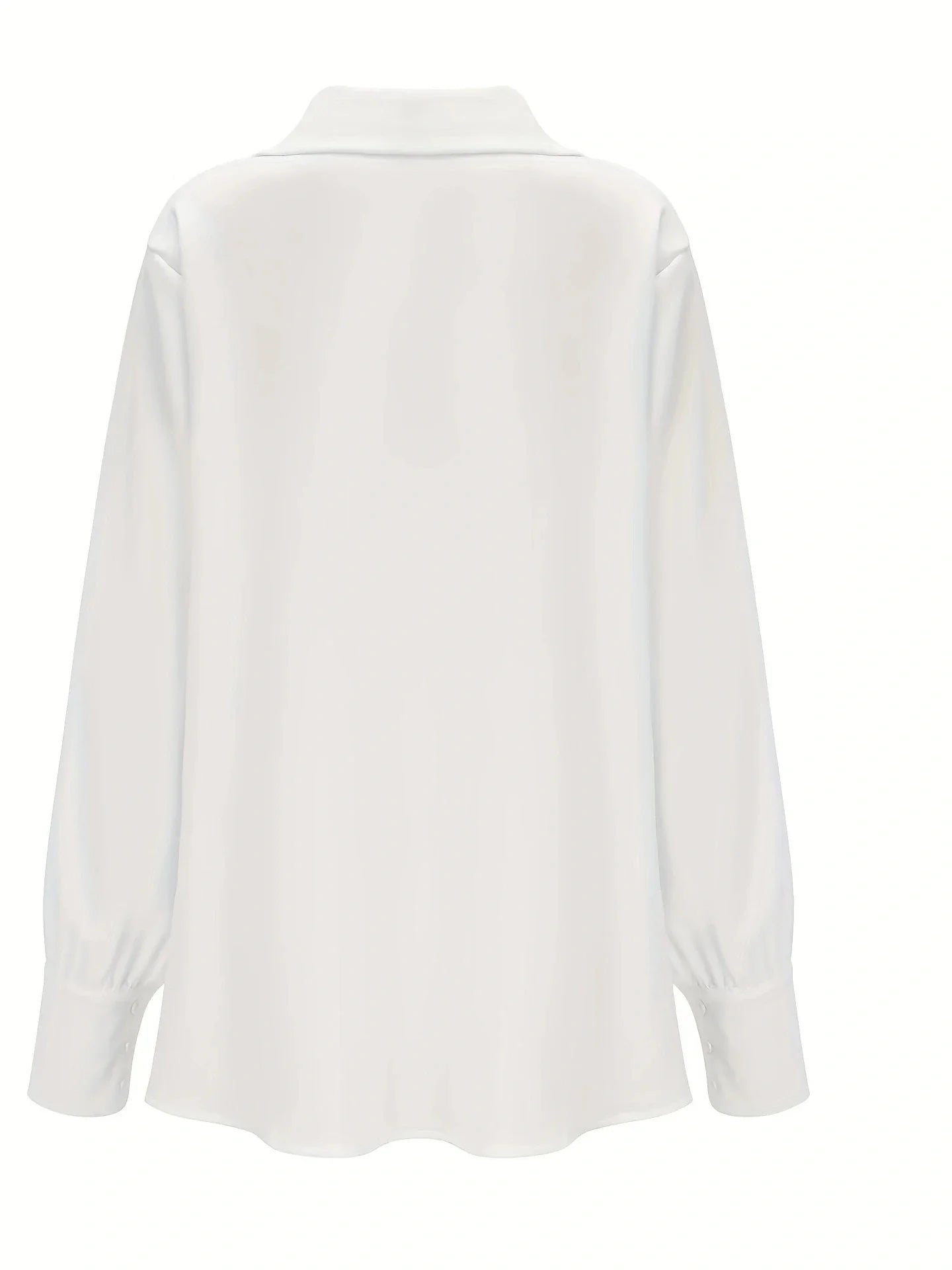 Elegante witte blouse met watervalhals
