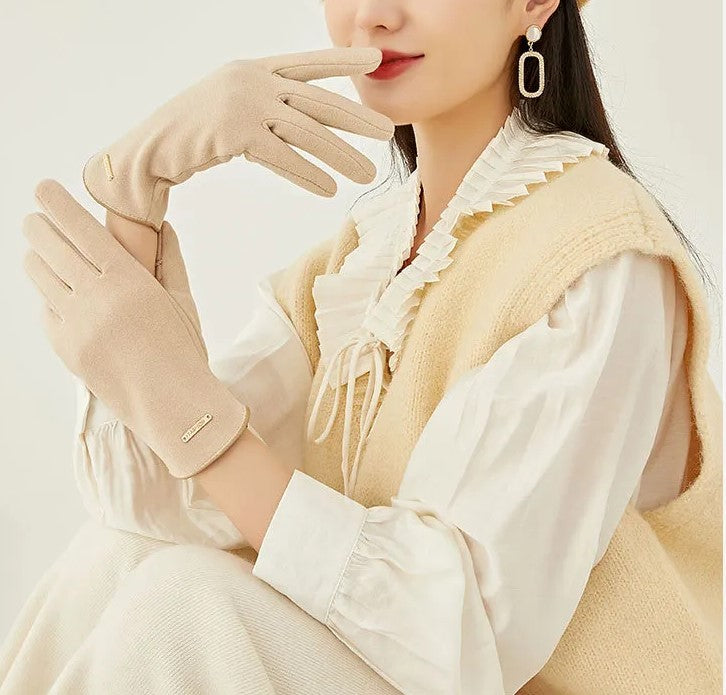 Dameshandschoenen - elegante zachte lange handschoenen