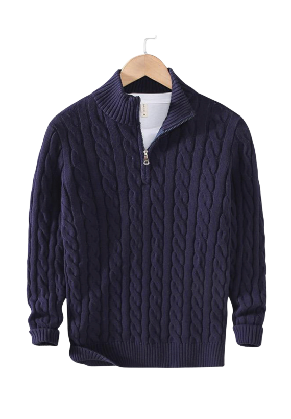 Monza Quarter Zip-Up Sweater