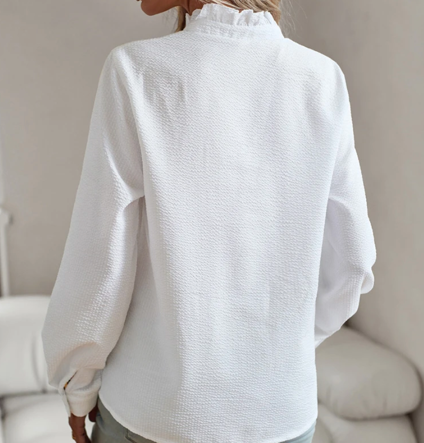 Witte blouse met knoopsluiting