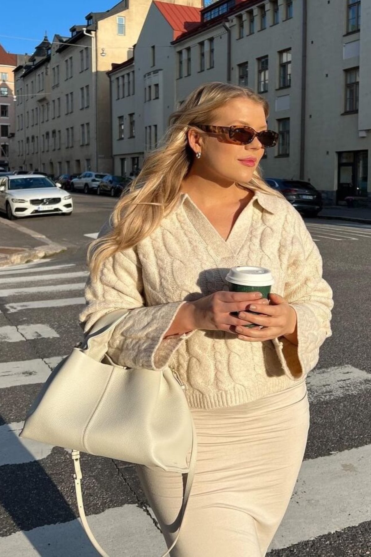 Minimalistische leren handtas dames - veelzijdige dagelijkse handtas