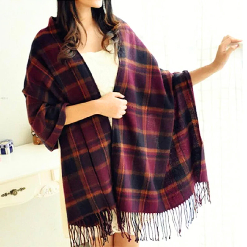 Cashmere sjaal - luxe warme wrap voor dames