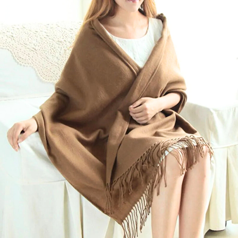 Cashmere sjaal - luxe warme wrap voor dames