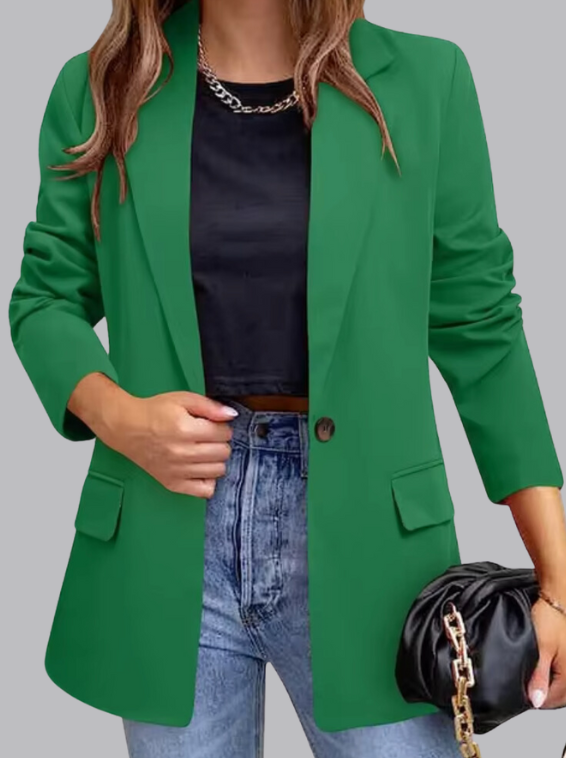 Trendy groene blazer