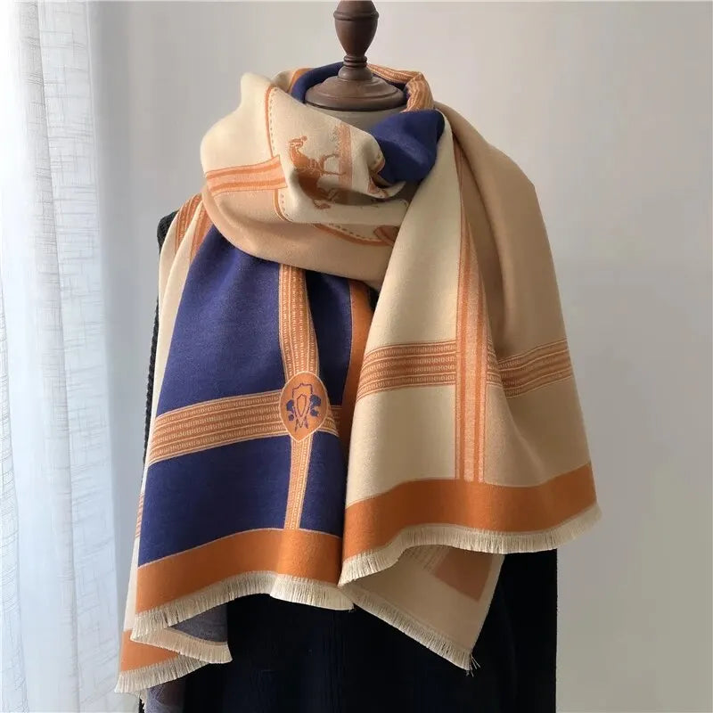 Luxe kasjmier sjaal - elegante dameswrap