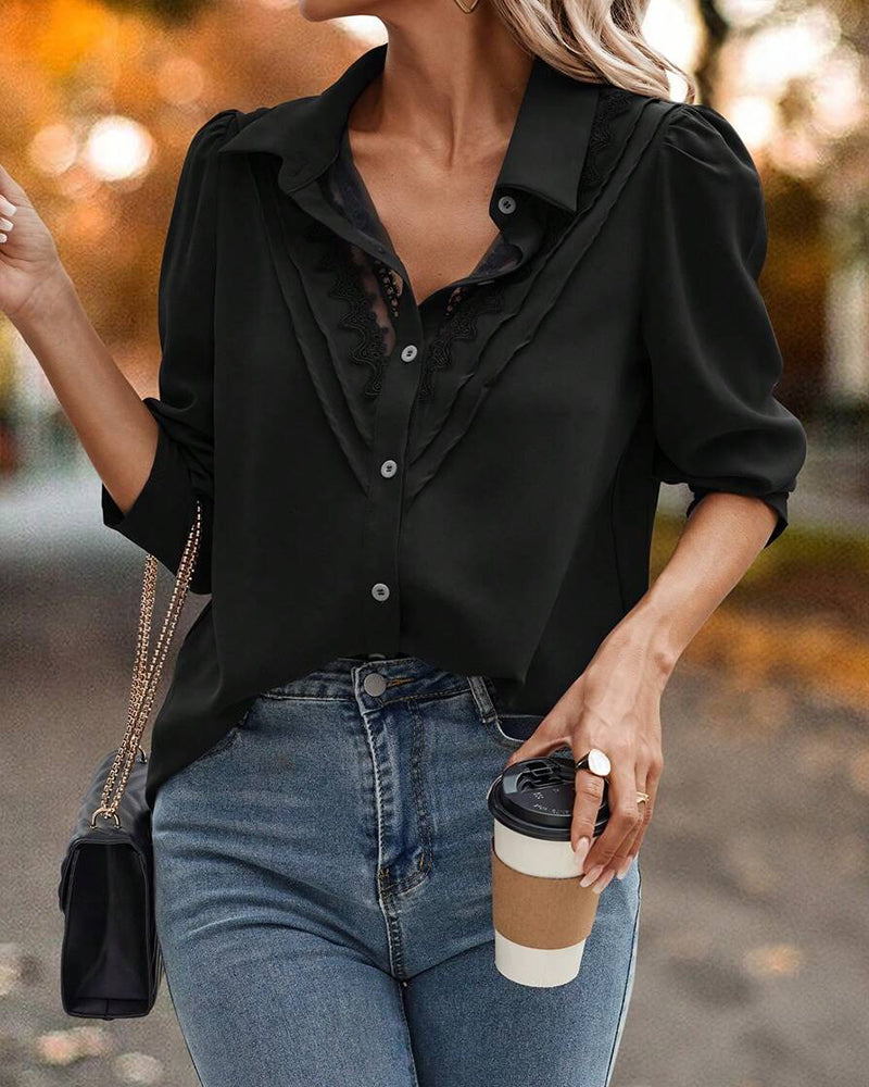 Bloes Pofmouw Kant Patchwork