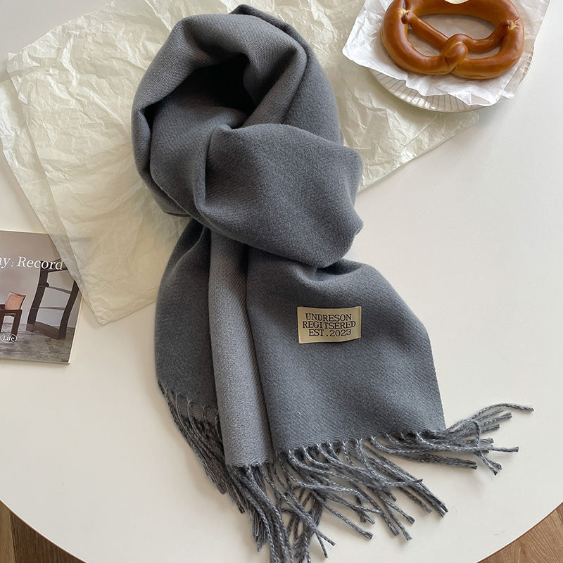 Verzorgende dubbelzijdige sjaal - luxe cashmere-gevoel dameswrap