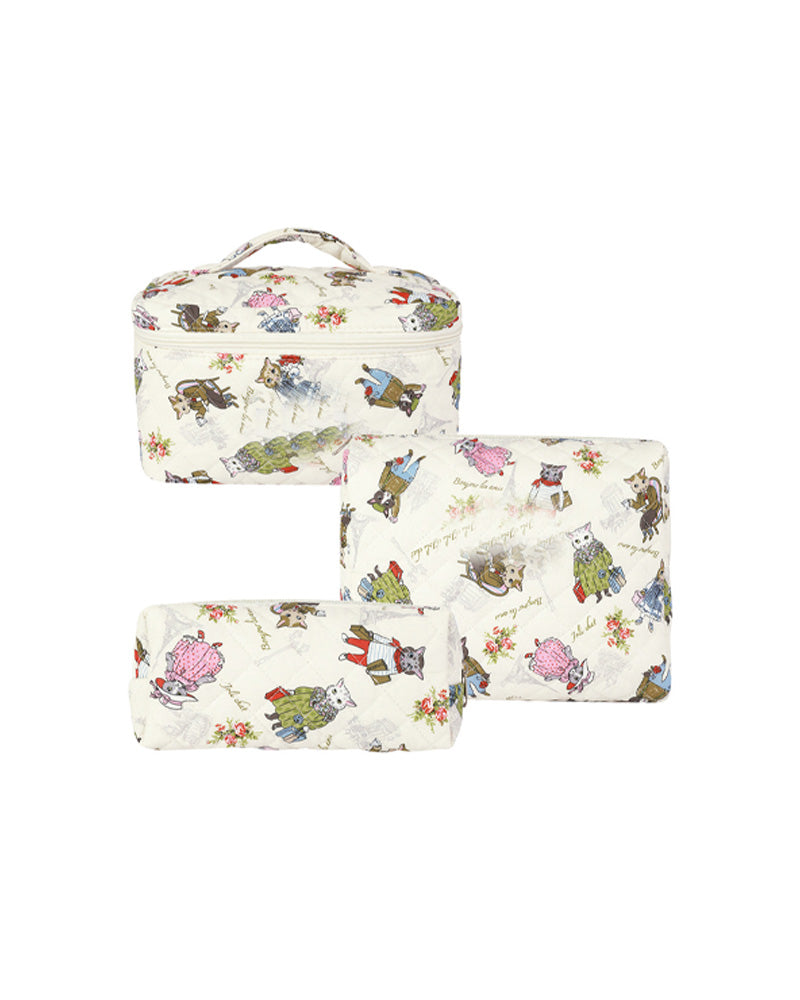 Tredelt cosmetische veskesett