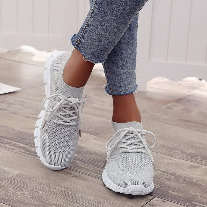 Dames sneakers - lichtgewicht ademende schoenen met flexibele zool