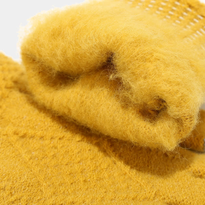 3-delige gebreide accessoireset - stijlvolle dames muts, sjaal en handschoenen