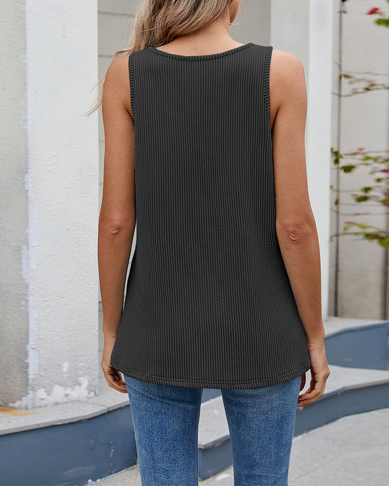 Tanktop Effen Kleur Modieus Dames